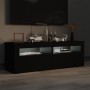 TV-Möbel mit LED-Leuchten schwarz 120x35x40 cm von vidaXL, TV-Möbel - Ref: Foro24-804356, Preis: 112,31 €, Rabatt: %