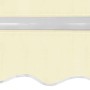 Toldo plegable de operación manual 600 cm color crema