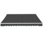Toldo plegable de operación manual 600 cm gris antracita