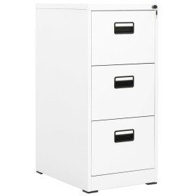 Armario archivador de acero blanco 46x62x102,5 cm Armario archivador de acero blanco 46x62x102,5 cm