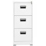 Armario archivador de acero blanco 46x62x102,5 cm