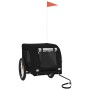 Haustier-Fahrradanhänger, Eisen-Oxford-Gewebe, Schwarz von vidaXL, Kinderwagen für Haustiere - Ref: Foro24-94010, Preis: 118,...