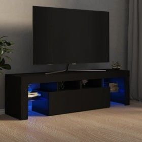 TV-Schrank mit LED-Leuchten schwarz 140x36,5x40 cm von vidaXL, TV-Möbel - Ref: Foro24-804365, Preis: 110,36 €, Rabatt: %