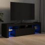TV-Schrank mit LED-Leuchten schwarz 140x36,5x40 cm von vidaXL, TV-Möbel - Ref: Foro24-804365, Preis: 110,36 €, Rabatt: %