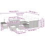 Conjunto de sofá de jardín 13 pcs Beige Poliratán