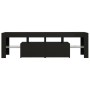 TV-Schrank mit LED-Leuchten schwarz 140x36,5x40 cm von vidaXL, TV-Möbel - Ref: Foro24-804365, Preis: 110,36 €, Rabatt: %