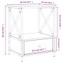 Smoked oak engineered wood bedside table 50x41x65 cm by vidaXL, Nightstands - Ref: Foro24-826087, Price: 48,42 €, Discount: %
