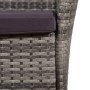 Garden chairs and stool with gray synthetic rattan cushions by vidaXL, Garden chairs - Ref: Foro24-44092, Price: 98,62 €, Dis...