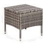 Garden chairs and stool with gray synthetic rattan cushions by vidaXL, Garden chairs - Ref: Foro24-44092, Price: 98,62 €, Dis...