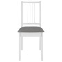 Sillas de comedor con cojines 6 unidades madera maciza blanca