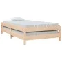 Solid pine wood stackable bed 80x200 cm by vidaXL, Beds and slatted bases - Ref: Foro24-820397, Price: 87,36 €, Discount: %