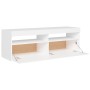 Mueble para TV con luces LED blanco 120x35x40 cm de vidaXL, Muebles TV - Ref: Foro24-804373, Precio: 81,60 €, Descuento: %