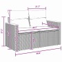 Conjunto de sofá de jardín con cojín 8 pcs Negro Poliratán