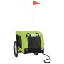 Haustier-Fahrradanhänger, Eisen-Oxford-Stoff, Grün, Schwarz von vidaXL, Kinderwagen für Haustiere - Ref: Foro24-94011, Preis:...