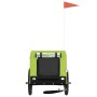 Haustier-Fahrradanhänger, Eisen-Oxford-Stoff, Grün, Schwarz von vidaXL, Kinderwagen für Haustiere - Ref: Foro24-94011, Preis:...