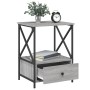 Sonoma gray engineered wood bedside table 50x41x65 cm by vidaXL, Nightstands - Ref: Foro24-826089, Price: 61,00 €, Discount: %