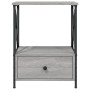 Sonoma gray engineered wood bedside table 50x41x65 cm by vidaXL, Nightstands - Ref: Foro24-826089, Price: 61,00 €, Discount: %