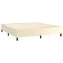 Cream synthetic leather bed frame 160x200 cm by vidaXL, Beds and slatted bases - Ref: Foro24-3121055, Price: 145,47 €, Discou...
