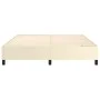 Cream synthetic leather bed frame 160x200 cm by vidaXL, Beds and slatted bases - Ref: Foro24-3121055, Price: 145,47 €, Discou...