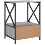 Sonoma gray engineered wood bedside table 50x41x65 cm by vidaXL, Nightstands - Ref: Foro24-826089, Price: 61,00 €, Discount: %