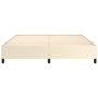 Estructura de cama de cuero sintético color crema 160x200 cm de vidaXL, Camas y somieres - Ref: Foro24-347259, Precio: 151,36...
