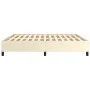 Cream synthetic leather bed frame 160x200 cm by vidaXL, Beds and slatted bases - Ref: Foro24-347259, Price: 145,47 €, Discoun...