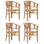 5-piece garden dining set solid teak wood by vidaXL, Garden sets - Ref: Foro24-3155754, Price: 675,35 €, Discount: %