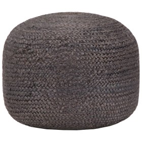 Handgefertigter Pouf dunkelgrau 45x30 cm Jute von vidaXL, Osmanen - Ref: Foro24-248082, Preis: 71,24 €, Rabatt: %