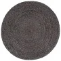 Handgefertigter Pouf dunkelgrau 45x30 cm Jute von vidaXL, Osmanen - Ref: Foro24-248082, Preis: 69,96 €, Rabatt: %