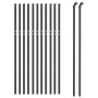 Anthracite gray wire fence 0.8x25 m by vidaXL, fence panels - Ref: Foro24-153960, Price: 106,71 €, Discount: %