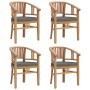 5-teiliges Essgruppenset für den Garten aus massivem Teakholz von vidaXL, Gartensets - Ref: Foro24-3155758, Preis: 814,46 €, ...
