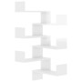 Wall corner shelf 2 pcs glossy white wood 40x40x50 cm by vidaXL, Shelves and shelves - Ref: Foro24-807236, Price: 31,84 €, Di...