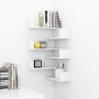 Wall corner shelf 2 pcs glossy white wood 40x40x50 cm by vidaXL, Shelves and shelves - Ref: Foro24-807236, Price: 31,84 €, Di...