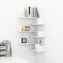 Wand-Eckregal 2 Stück glänzendes weißes Holz 40x40x50 cm von vidaXL, Regale und Regale - Ref: Foro24-807236, Preis: 30,48 €, ...