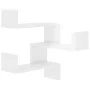 Wall corner shelf 2 pcs glossy white wood 40x40x50 cm by vidaXL, Shelves and shelves - Ref: Foro24-807236, Price: 30,48 €, Di...
