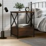 Nachttisch aus eichenbraunem Holzwerkstoff, 50 x 41 x 65 cm von vidaXL, Nachttische - Ref: Foro24-826091, Preis: 49,94 €, Rab...