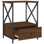 Nachttisch aus eichenbraunem Holzwerkstoff, 50 x 41 x 65 cm von vidaXL, Nachttische - Ref: Foro24-826091, Preis: 49,94 €, Rab...