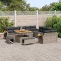 Conjunto de sofá de jardín 13 pcs Gris 100 x 100 x 71 cm