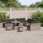 Conjunto de sofá de jardín 13 pcs Gris 80 x 80 x 71 cm