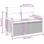 Conjunto de sofá de jardín con cojín 8 pcs Gris 80 x 80 x 71 cm