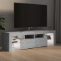 TV stand with LED lights in concrete gray, 140x36.5x40 cm by vidaXL, TV Furniture - Ref: Foro24-804368, Price: 85,74 €, Disco...