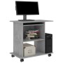 Computertisch aus betongrauem Sperrholz, 80 x 50 x 75 cm von vidaXL, Schreibtische - Ref: Foro24-802898, Preis: 70,70 €, Raba...