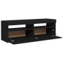 TV-Schrank mit LED-Leuchten schwarz 120x35x40 cm von vidaXL, TV-Möbel - Ref: Foro24-804374, Preis: 82,81 €, Rabatt: %