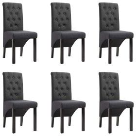 Sillas de comedor 6 unidades tela gris oscuro de vidaXL, Sillas de comedor - Ref: Foro24-276966, Precio: 587,03 €, Descuento: %