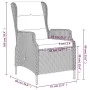 Dark gray 7-piece garden dining set by vidaXL, Garden sets - Ref: Foro24-3099658, Price: 1,00 €, Discount: %