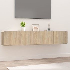 TV furniture 2 pcs engineered wood Sonoma oak 80x30x30 cm by vidaXL, TV Furniture - Ref: Foro24-804538, Price: 76,74 €, Disco...