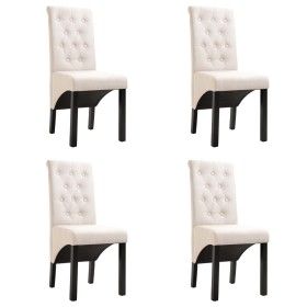 Sillas de comedor 4 unidades tela color crema de vidaXL, Sillas de comedor - Ref: Foro24-276967, Precio: 383,49 €, Descuento: %