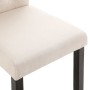 Esszimmerstühle, 4 Einheiten, cremefarbener Stoff von vidaXL, Essstühle - Ref: Foro24-276967, Preis: 383,49 €, Rabatt: %