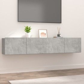TV-Möbel, 2 Stück, Holzwerkstoff, grauer Beton, 80 x 30 x 30 cm von vidaXL, TV-Möbel - Ref: Foro24-804539, Preis: 79,70 €, Ra...