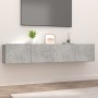 TV-Möbel, 2 Stück, Holzwerkstoff, grauer Beton, 80 x 30 x 30 cm von vidaXL, TV-Möbel - Ref: Foro24-804539, Preis: 79,70 €, Ra...